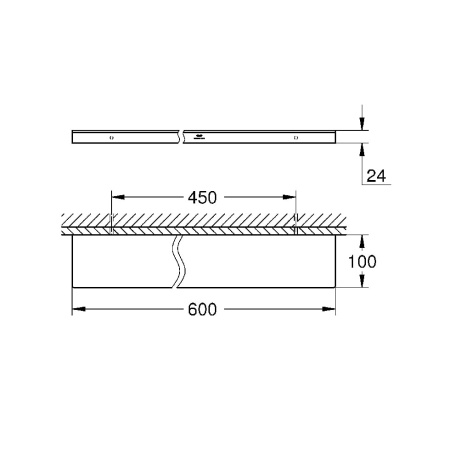 Полочка Grohe Allure 40965001
