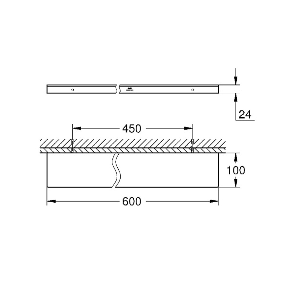 Полочка Grohe Allure 40965GN1