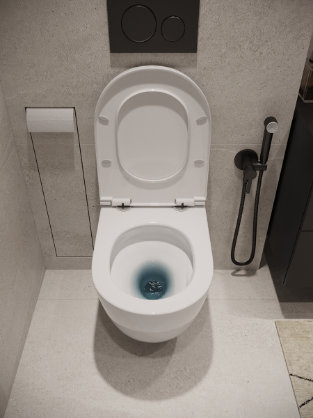 Унитаз подвесной безободковый TORNADO Agger AT12150  сиденье с микролифтом