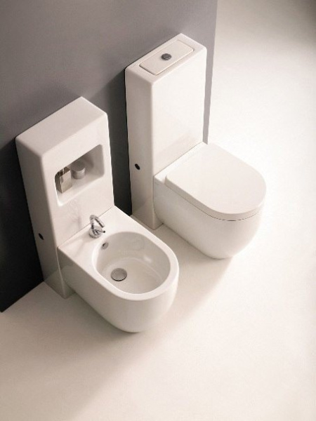 Биде напольное Kerasan Flo 312201*1 белый