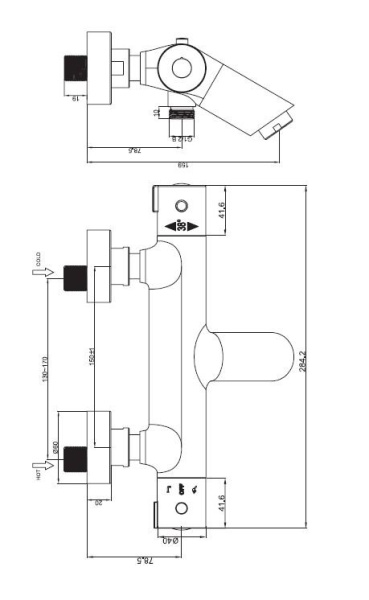 Термостат для ванны ESKO Mikros T3054
