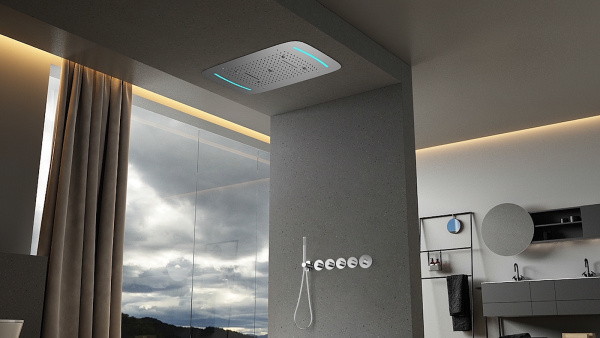 Душевая система встроенная с термостатом Timo Saona черное золото SX-2319/18SM