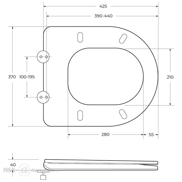 Крышка-сиденье BelBagno Due BB8134SC