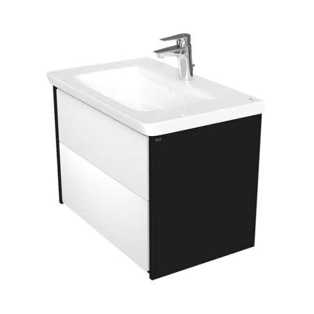 Тумба под раковину Roca Ronda 70 белый глянец/антрацит ZRU9302964