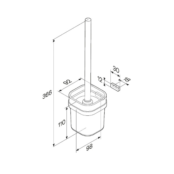 Ершик для унитаза AM.PM Func A8F33322