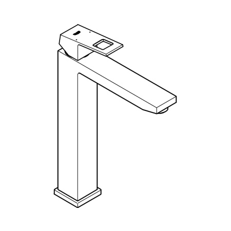 Смеситель для раковины GROHE Eurocube 23406 DC0 (23406DC0) суперсталь