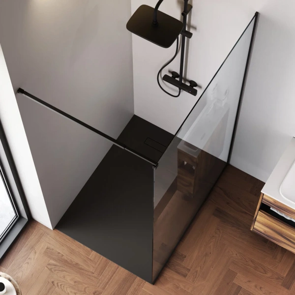 Душевая перегородка 120 см Am.Pm Func W84WI-120-F1-BTE черный