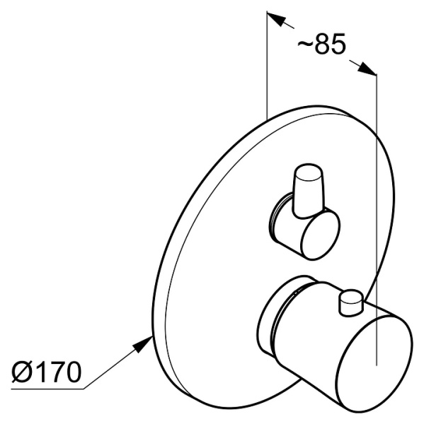 Термостат для ванны Kludi Balance 528308775