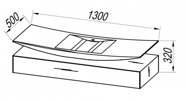Тумба с раковиной Kolpa-San Santino OUS 130 BLO