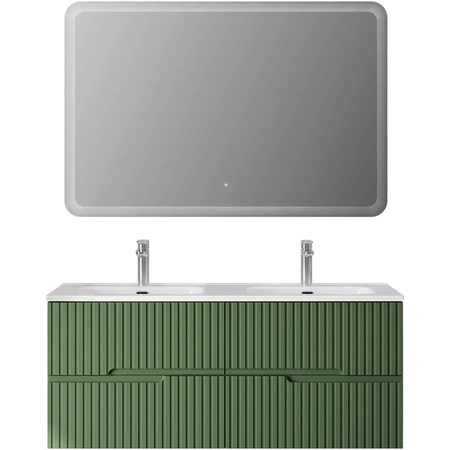 Тумба под раковину Cezares DUET-N-1200-4C-SO-2-PS-P Фисташковый софт