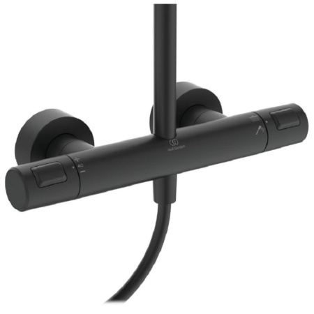 Душевая система с термостатом Ideal Standard Ceratherm T25 Silk Black A7546XG