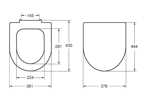 Сиденье для унитаза Jika Olymp/Baltic 8932813000639 (8.9328.1.300.063.9)
