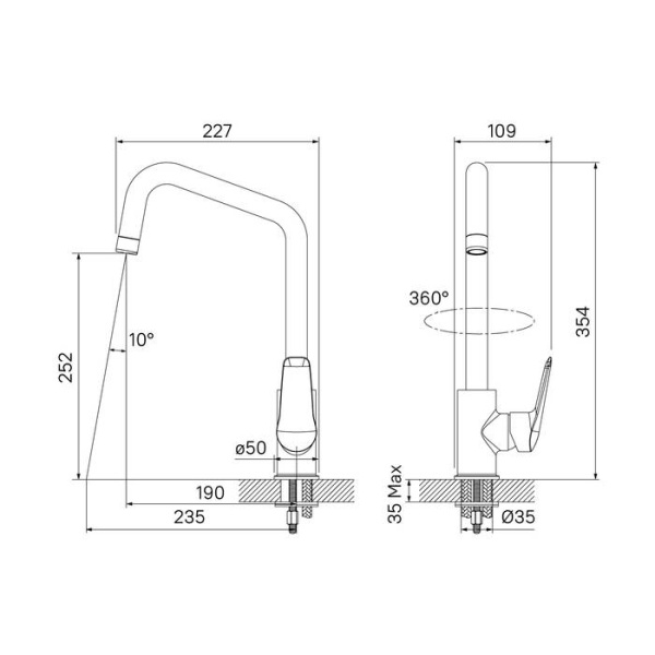 Смеситель для кухонной мойки IDDIS Torr (TORSBL0i05)