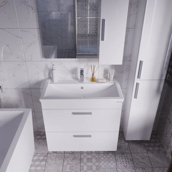 Пенал напольный Grossman НЕО  303042 белый