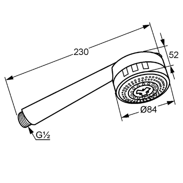 Ручная лейка Kludi Zenta 6080005-00 Ручная лейка Kludi Zenta 6080005-00