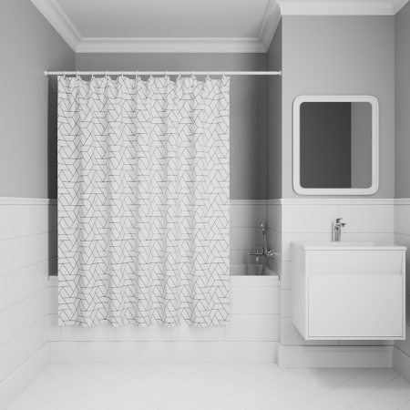 Шторка для ванны 200x180 IDDIS BB01P18i11