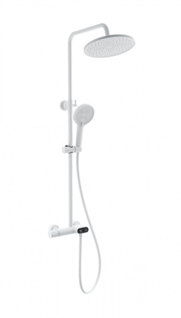 Душевая система с термостатом WONZON & WOGHAND MUSE Corno, белый матовый WW-B2091-A-MW