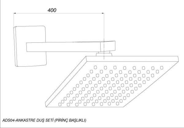 Верхний душ GPD ADS04