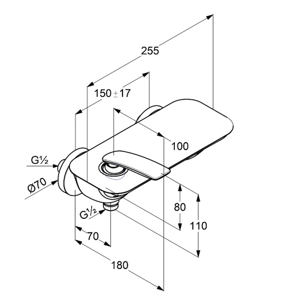 Смеситель для душа Kludi Balance 527109175 Смеситель для душа Kludi Balance 527109175