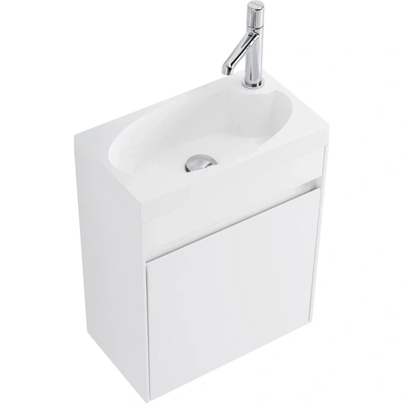 База под раковину подвесная BelBagno PIETRA MINI-460-1A-SO-BL-R Bianco Lucido
