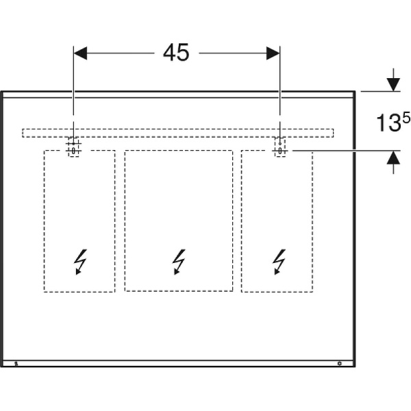 Зеркало Geberit Option Plus 90 501.073.00.1