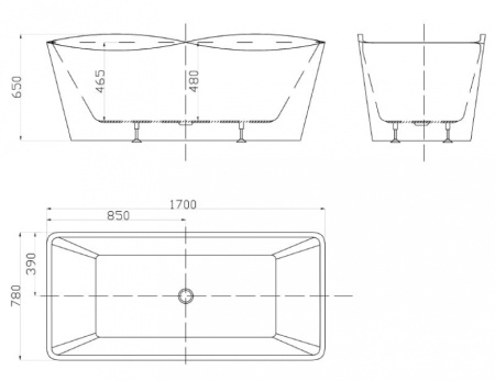 Акриловая ванна Gemy G9240