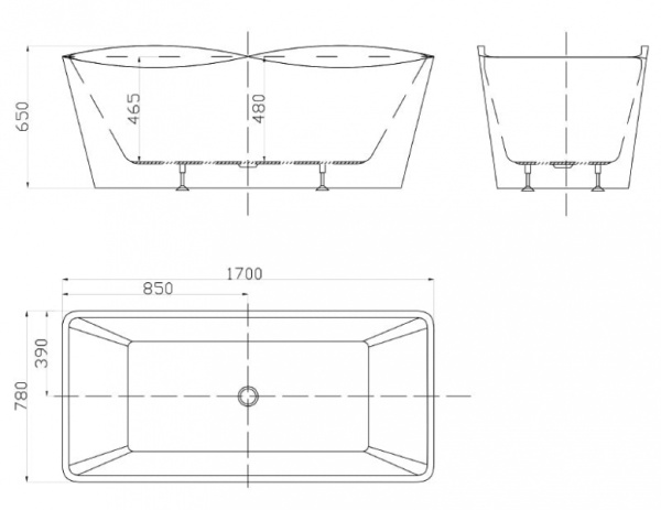 Акриловая ванна Gemy G9240