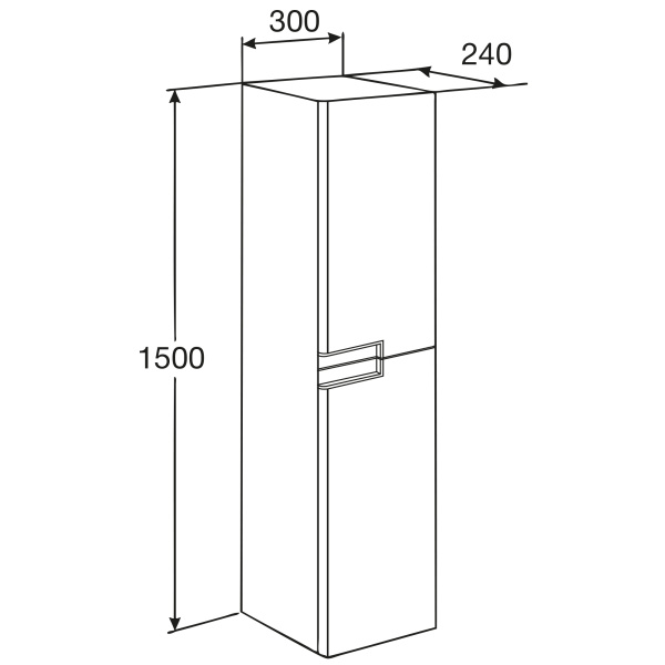 Пенал Roca Victoria Nord Black Edition ZRU9000095