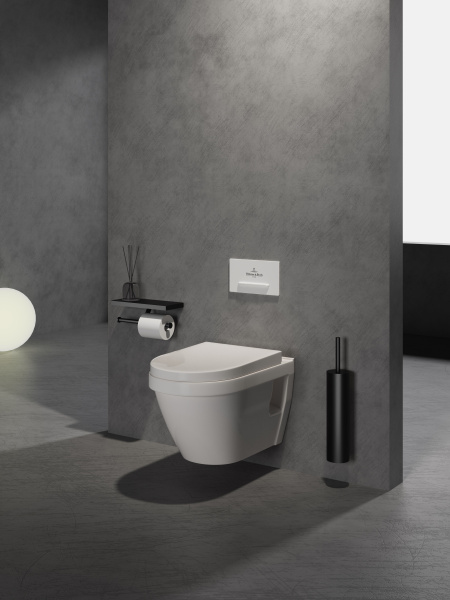 Туалетный ершик в комплекте WONZON & WOGHAND, черный матовый WW-V4601-MB