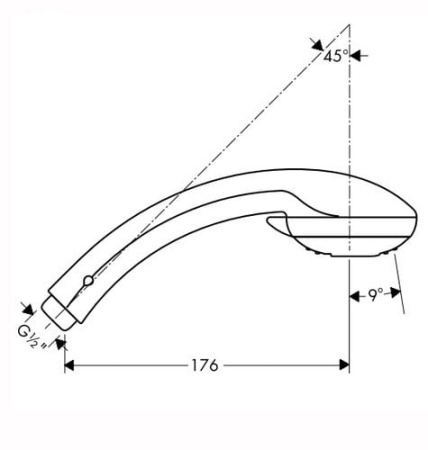Лейка для душа Hansgrohe Club 27585000