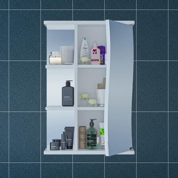 Зеркальный шкаф (50х70)  СаНта Волна 50  101006