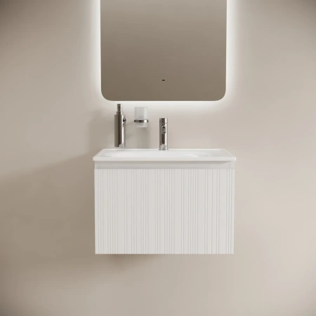 Тумба без раковины подвесная Sancos Code CD60W белый глянец