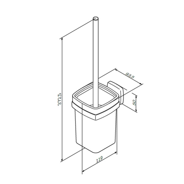 Стойка с туалетной щеткой Am.Pm Gem A9033400