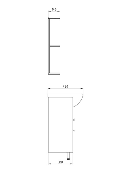 Зеркало (58х72)  ASB-Mebel Орхидея 60 11545