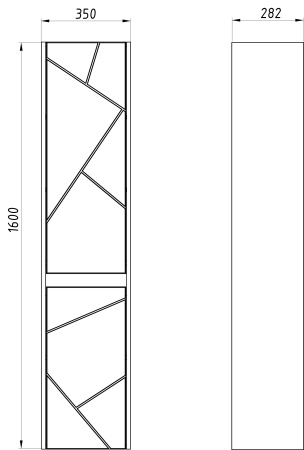 Пенал ASB-Mebel Диана 35 12035