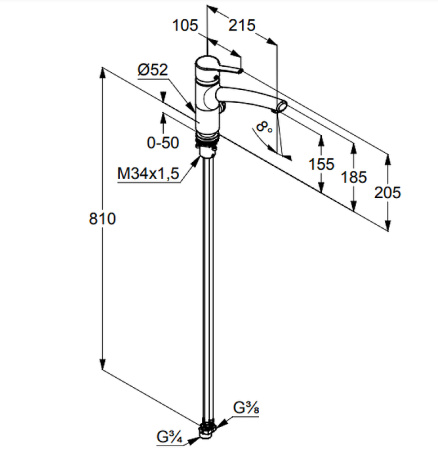 Смеситель для кухни Kludi Trendo 335790575