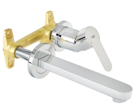 Смеситель для раковины на два отверстия GROHE BauEdge 20474 000 (20474000) хром