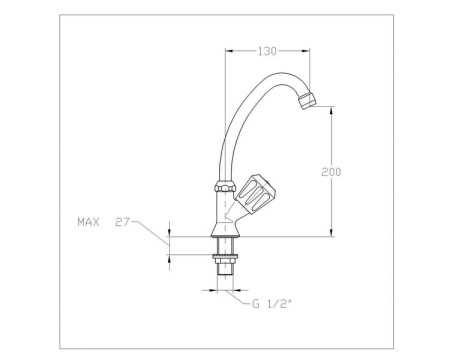 Смеситель с одним маховиком MOFEM EVROSTAR 146-0001-01