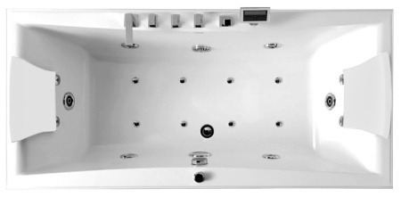 Акриловая ванна (177х81) Gemy G9076 K с гидромассажем, универсальная