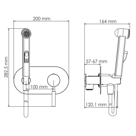 Душевой набор WasserKRAFT Gollach 3338
