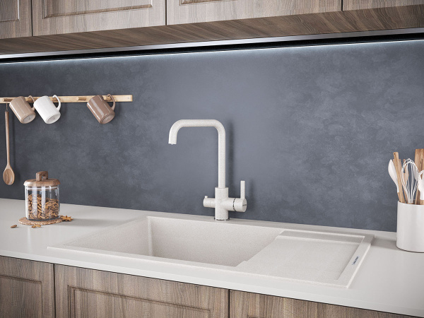 Смеситель для кухни с подключением к фильтру  Paulmark Logas Lo213021-328 Смеситель для кухни с подключением к фильтру  Paulmark Logas Lo213021-328