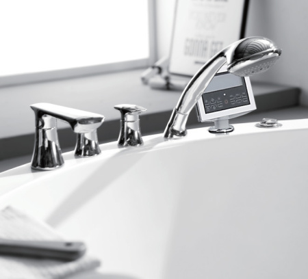 Акриловая ванна (150х150) Gemy G9230 K с гидромассажем, универсальная