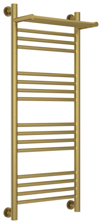 Полотенцесушитель Водяной Сунержа Богема с полкой + (100х40) Состаренная Латунь 051-0223-1040