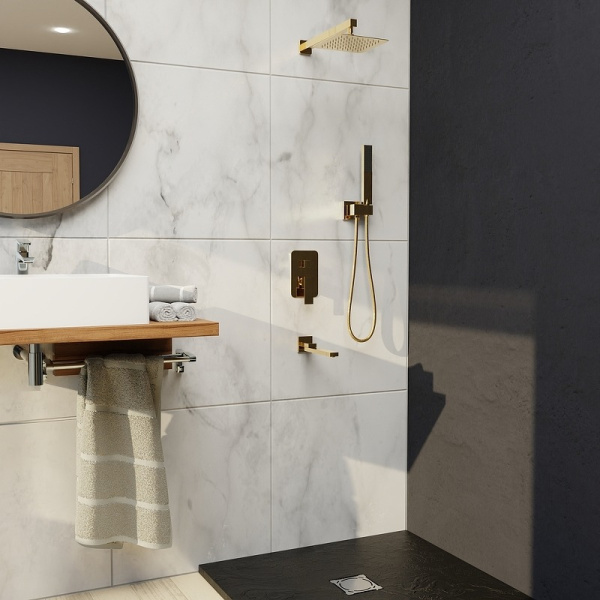 Душевой комплект с изливом RGW Shower Panels SP-56G 51140856-06