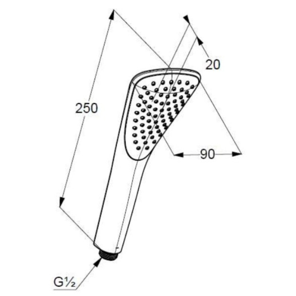 Ручная лейка Kludi Fizz 6760039-00 Ручная лейка Kludi Fizz 6760039-00