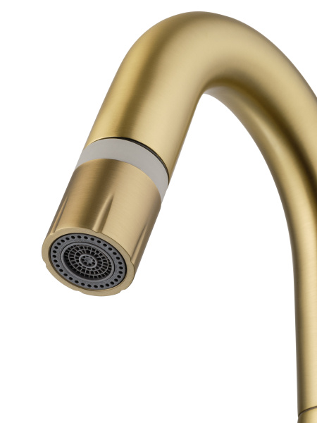 Смеситель для раковины с выдвижным изливом WONZON & WOGHAND, брашированное золото WW-FE01L212-BG Смеситель для раковины с выдвижным изливом WONZON & WOGHAND, брашированное золото WW-FE01L212-BG