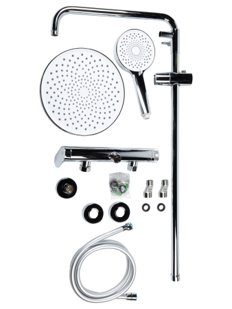 Душевая система с однорычажным смесителем для душа AGGER Sweet A2791200 хром глянцевый