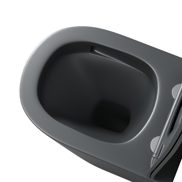 Унитаз подвесной безободковый Grossman  GR-4477GMSQ с сиденьем микролифт