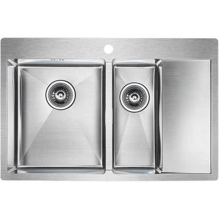 Кухонная мойка Paulmark  Liga PM227851-BSL брашированная нерж. сталь левая