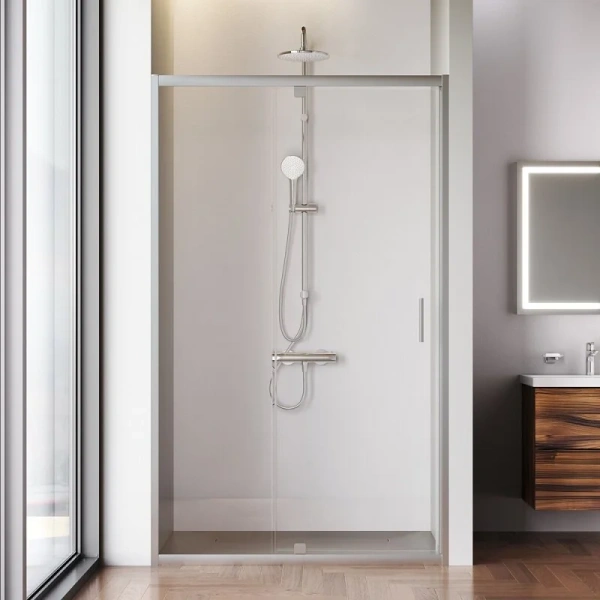 Душевая дверь в нишу 120 см Am.Pm Gem W90G-120-1P-MT хром матовый